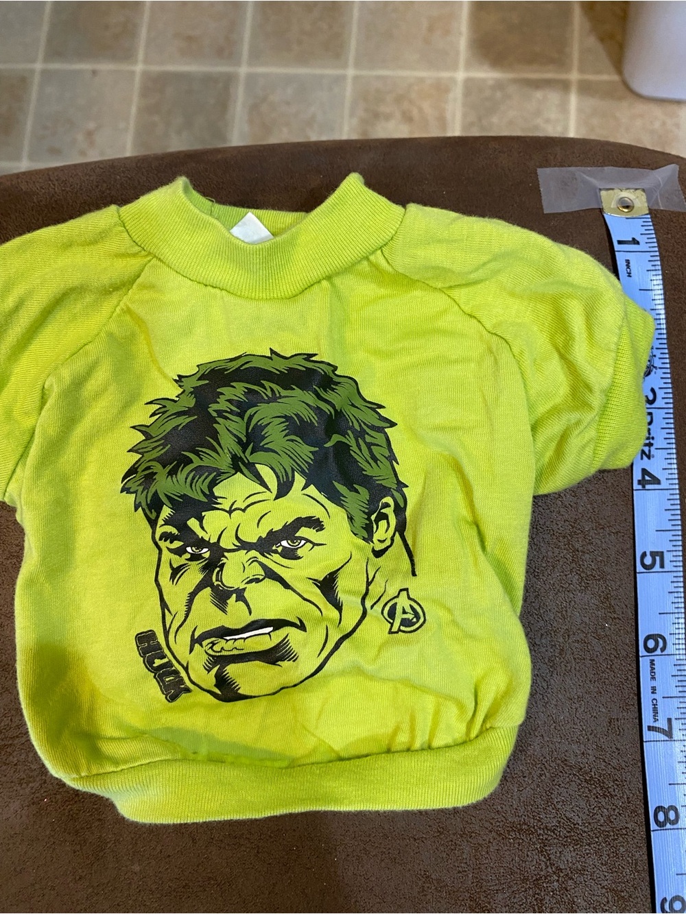 Top Paw Neon Green Hulk Graphic Dog Tee
